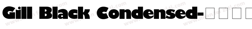 Gill Black Condensed字体转换